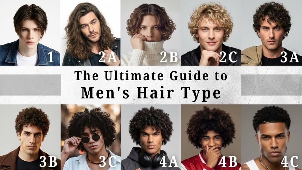 Men's Hair Type Guide: Identifying 1A to 4C Using AI Technology