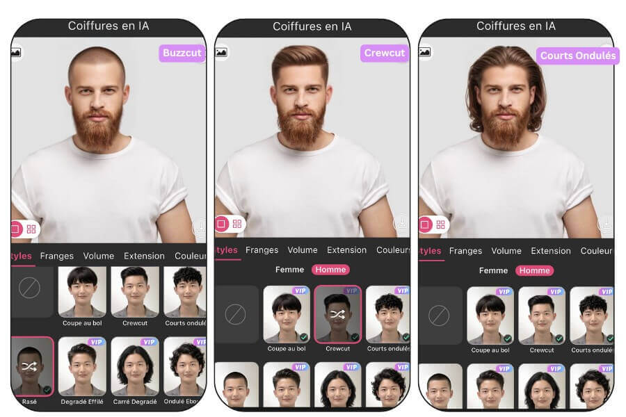 Tendance coiffure homme 2025 : simulateur