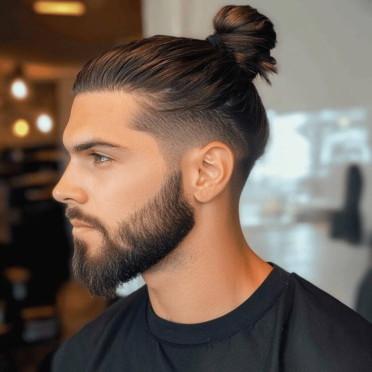 Top Knot with Undercut Top Knot with Undercut