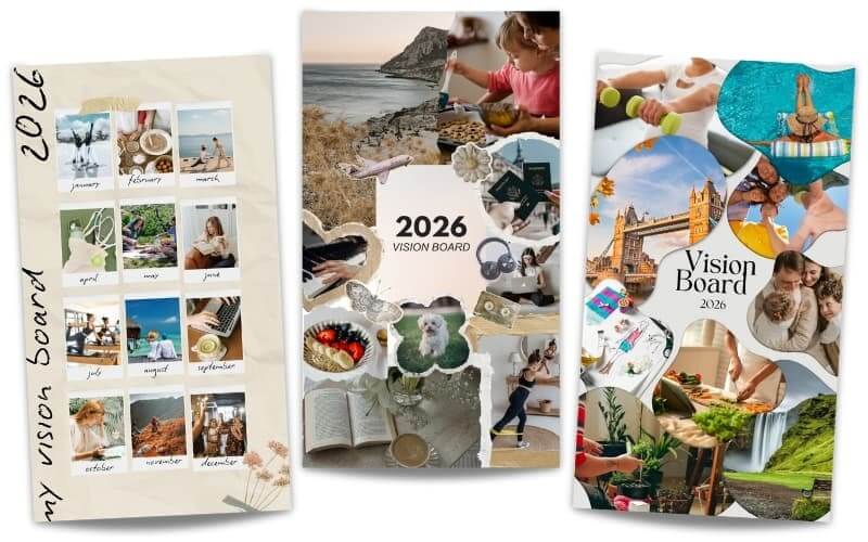 2026年のビジョンボードデザイン例