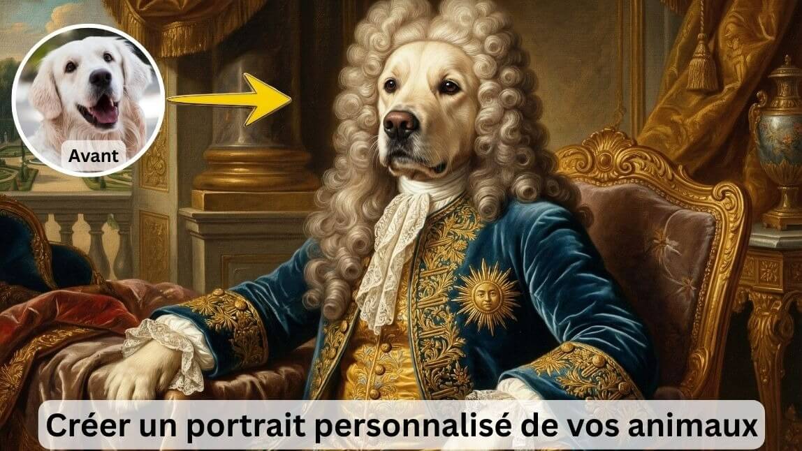 Créer portrait animal personnalisé