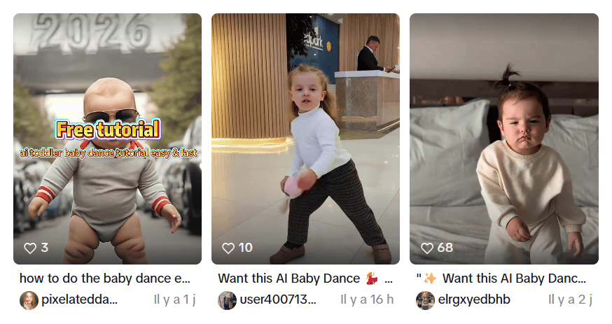 AI Baby sway dance tiktok