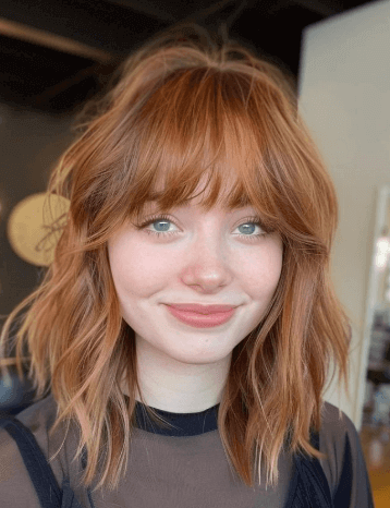 Frange 2026 : frange droite effilée