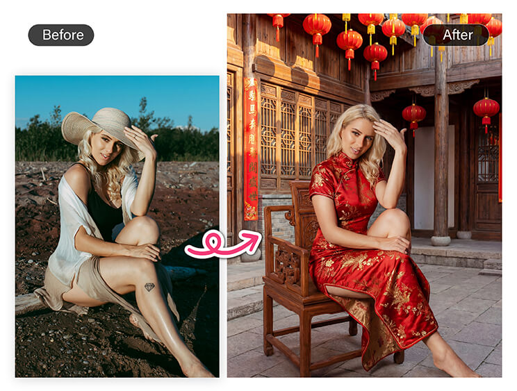 Use AI Agent to easily create and edit your Chinese New Year visuals.