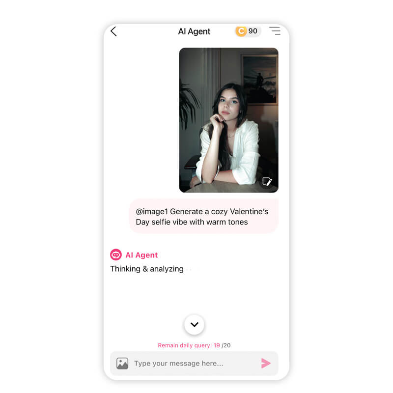 Celebrate Valentine's Day with custom AI-generated visuals.