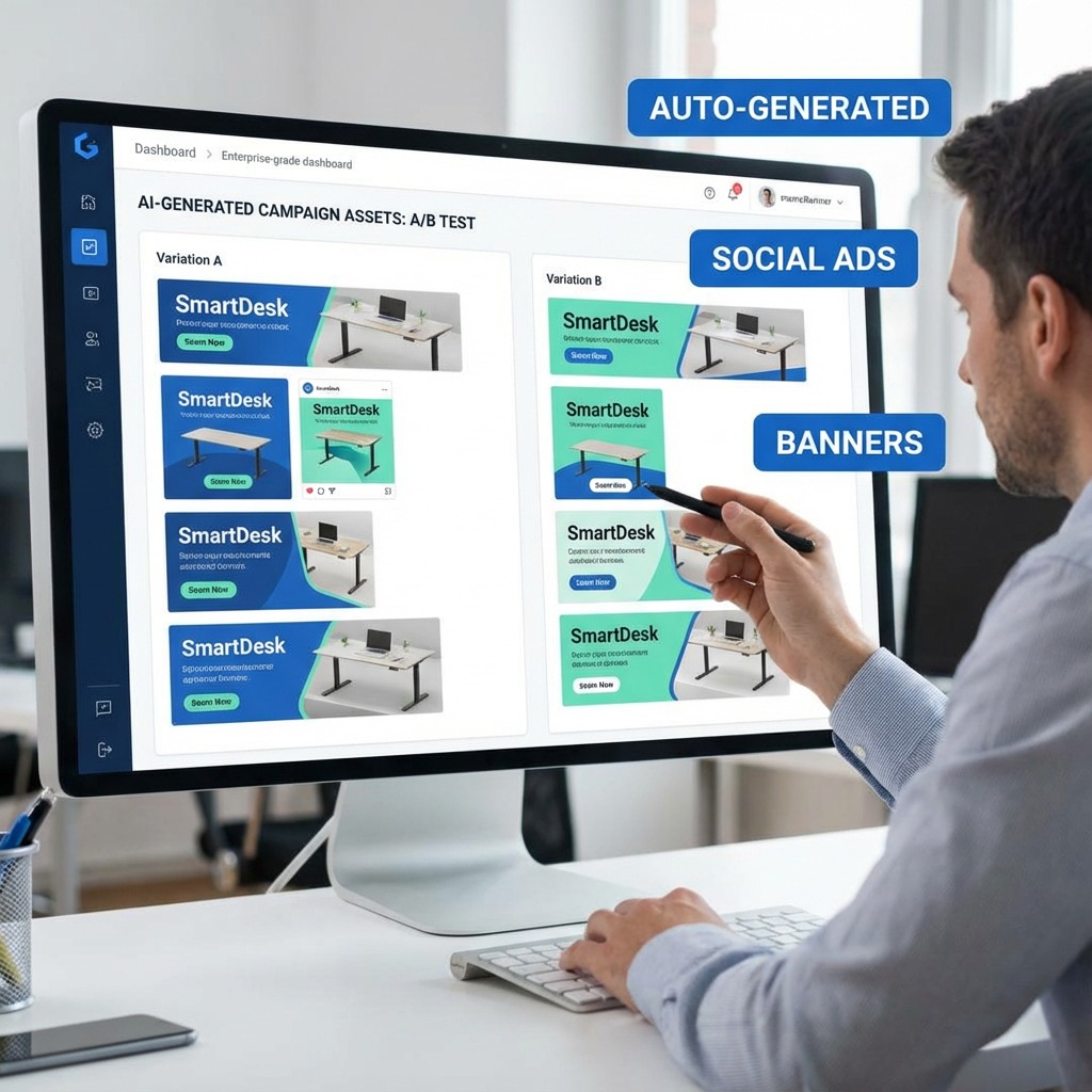 multimodal AI marketing campaign asset generation A/B testing