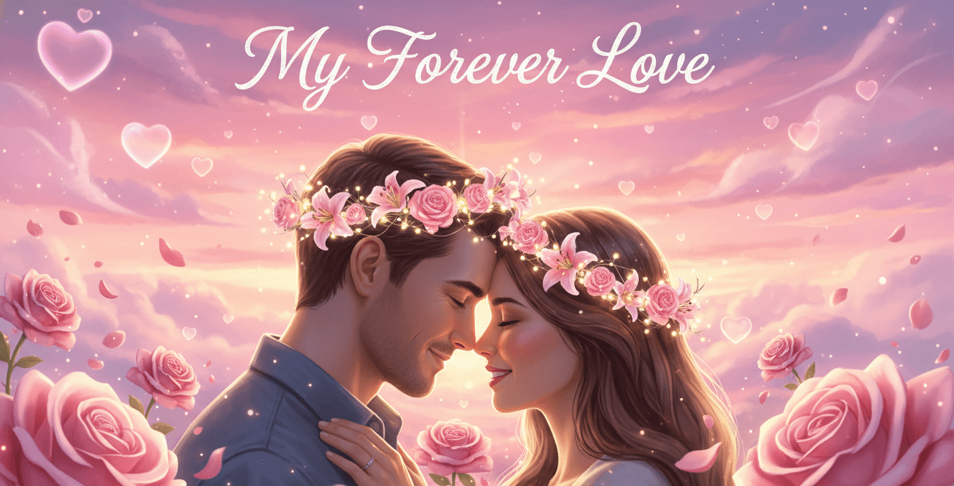 Romantic AI generated couple photo