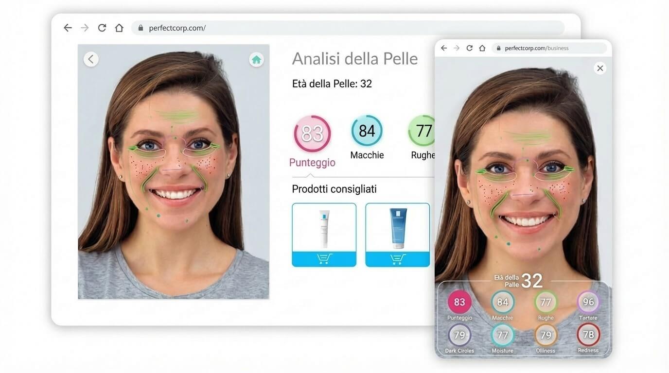 Analisi della pelle del viso
