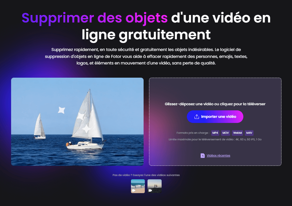 Fotor : supprimer objet et photo