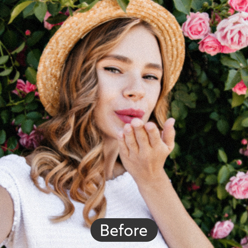 Use AI Enhance tool to improve quality of your photos in just one click.