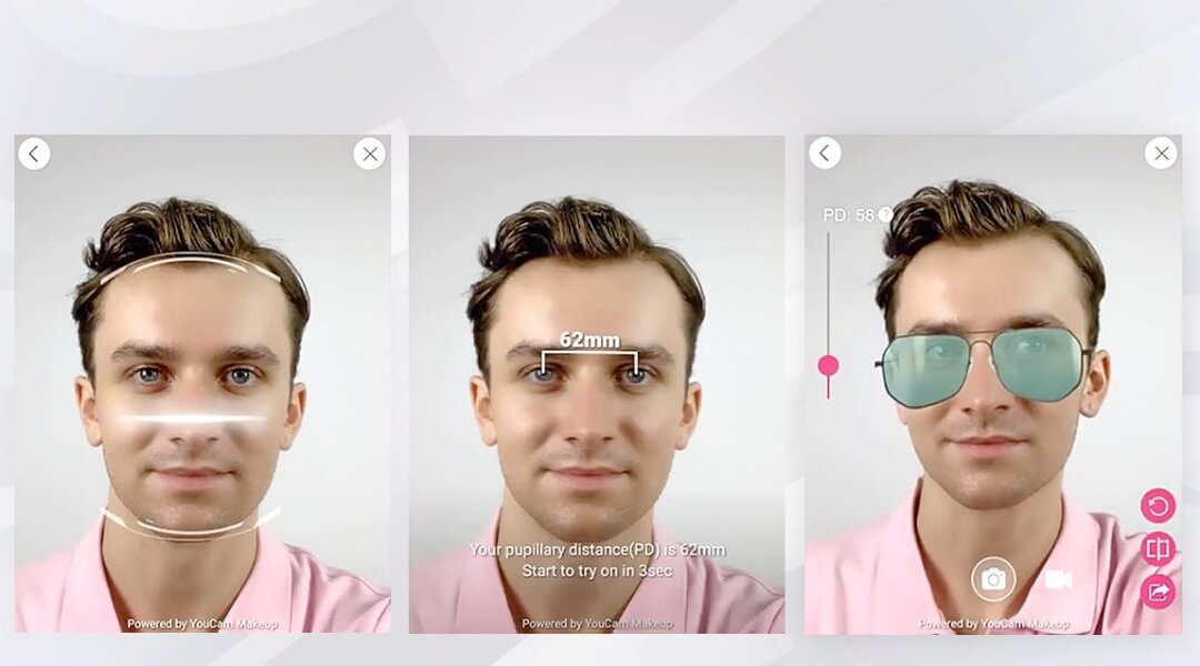 virtual glasses try on
