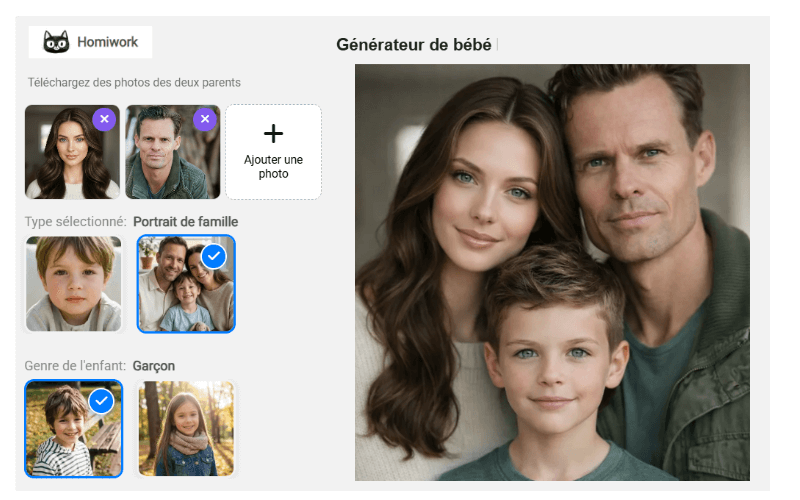 Générateur bébé IA : voir visage futur enfant