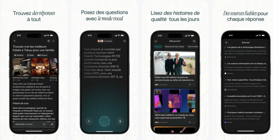 Perplexity AI : appli IA iPhone