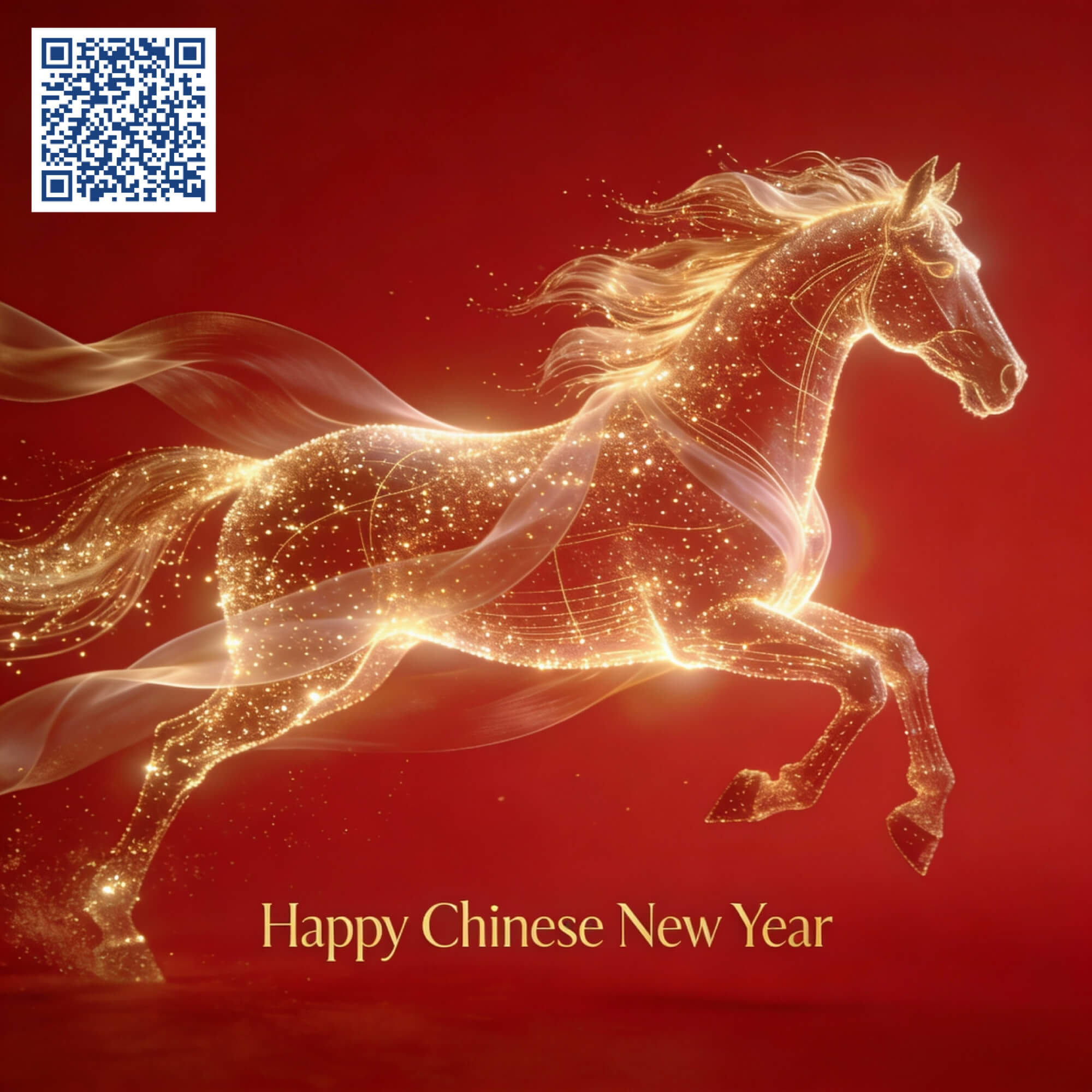 新年祝福圖範本十:金運奔騰拜年圖 新年祝福圖範本十:金運奔騰拜年圖