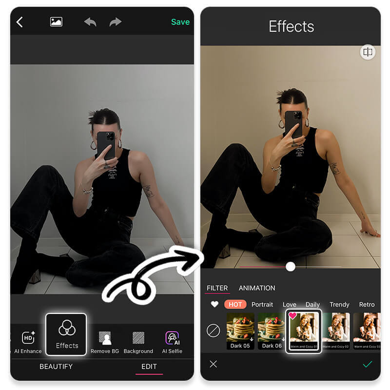 Photo filters for iPhone & Android