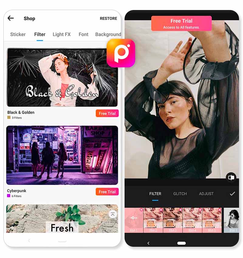 Turn your photos into stylish images with Photo Editor Pro App's Best Filters