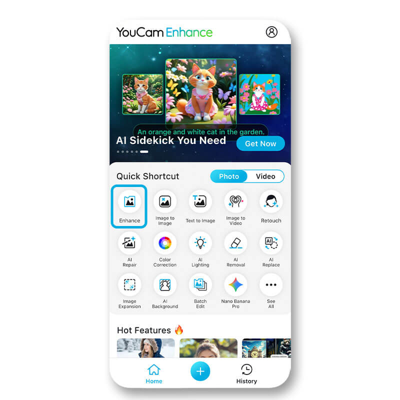 Discover how to improve quality of photo in seconds with YouCam Enhance
