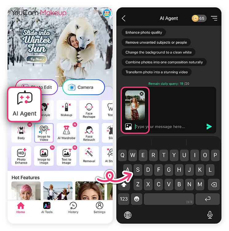 Try on different Chinese New Year attire options in seconds using AI Agent.