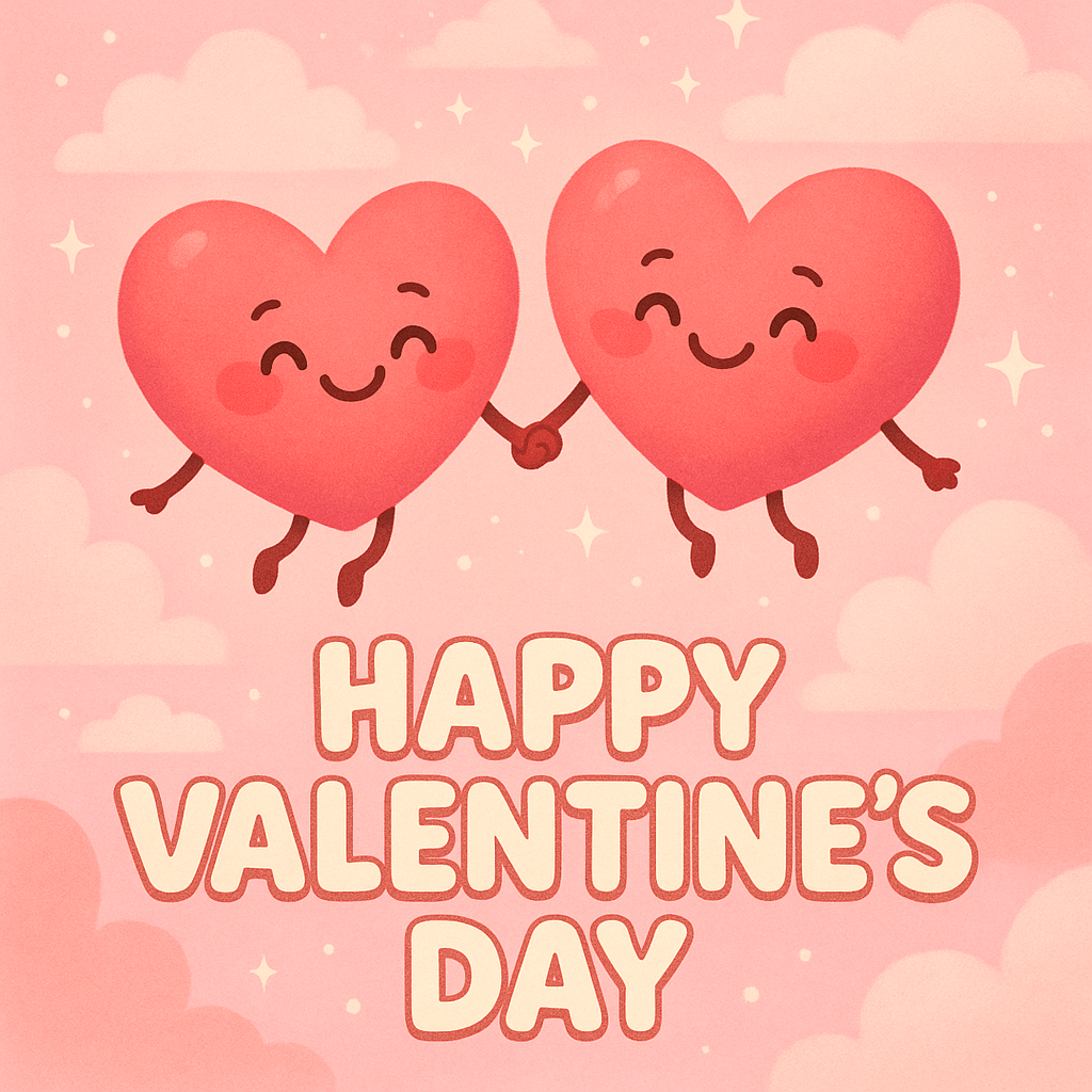 Cute Illustration Happy Valentine's Day Pic 