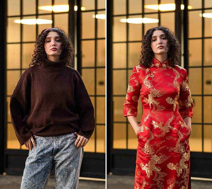 Copy and paste this word prompt to generate your own Chinese New Year attire.