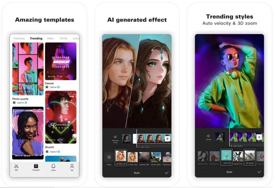 CapCutスクリーンショット CapCutスクリーンショット