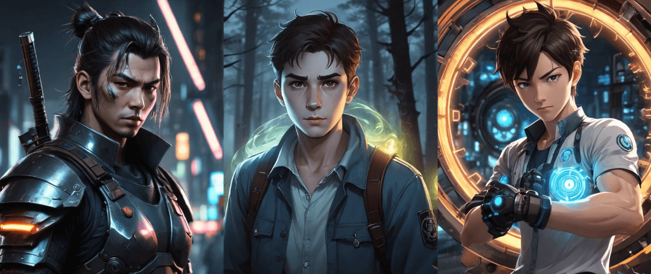 Influencer style AI generated boy