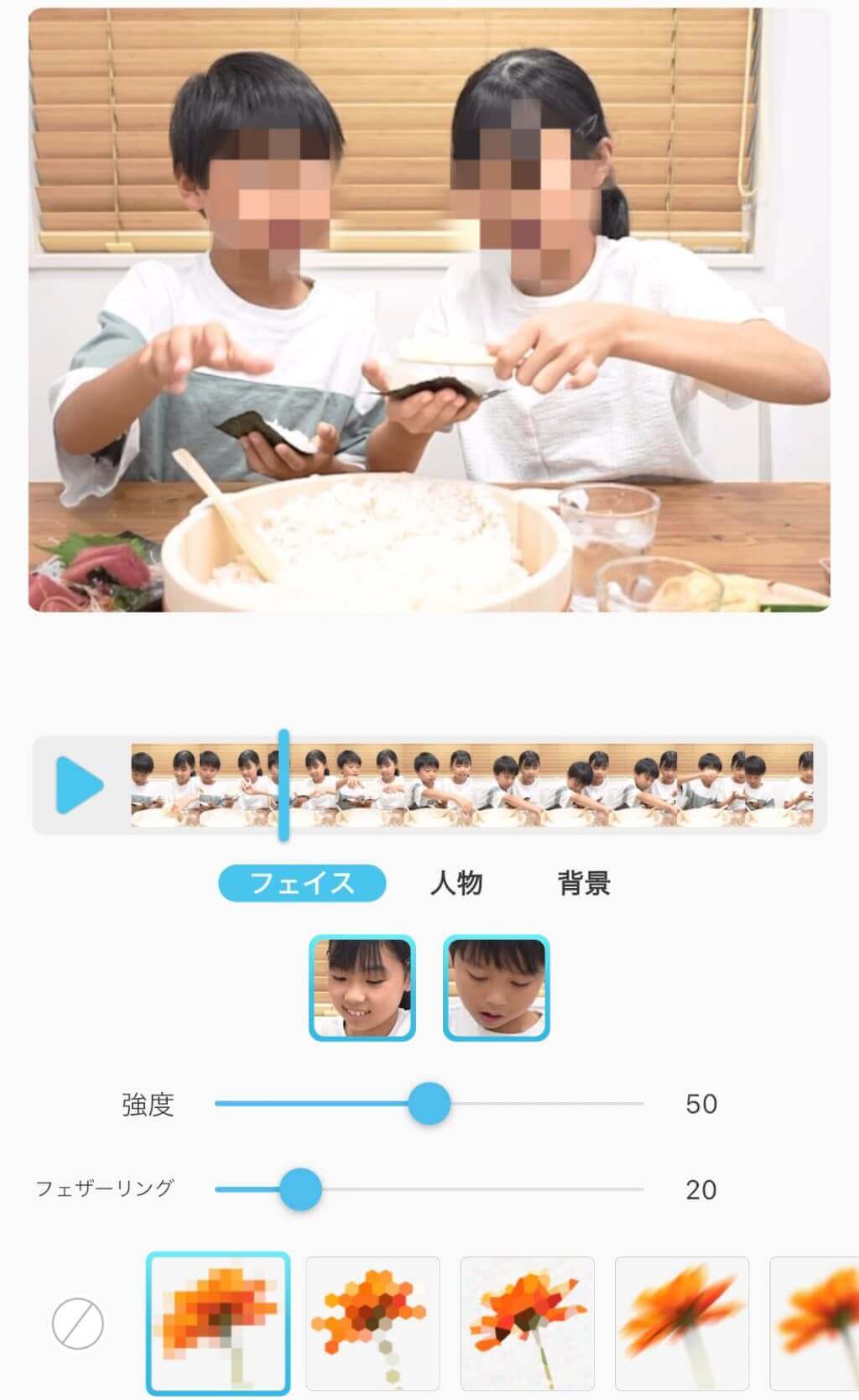 動画にモザイクを入れる 動画にモザイクを入れる