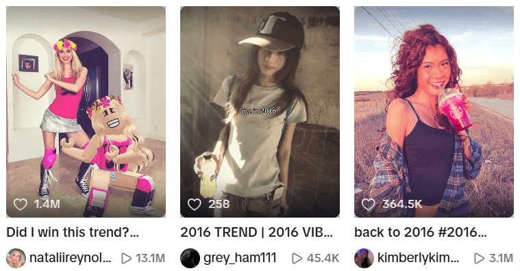 2026 is the new 2016 trend on TikTok