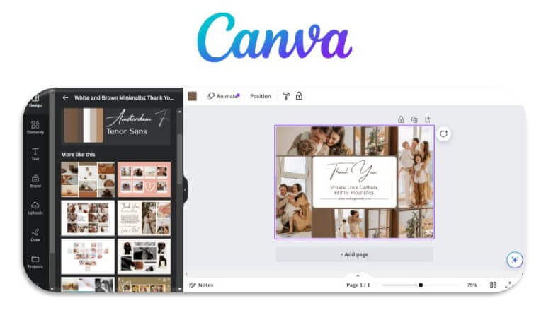 Canva : créer carte de Saint Valentin en ligne gratuitement