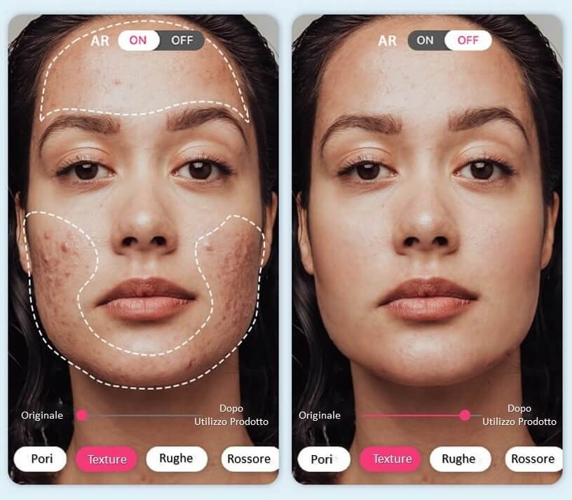 Skin Test AI per Analisi della Pelle Visiva Skin Test AI per Analisi della Pelle Visiva