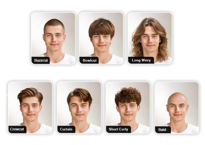 Try 10+ Virtual Hairstyles For Men in YouCam Makeup
