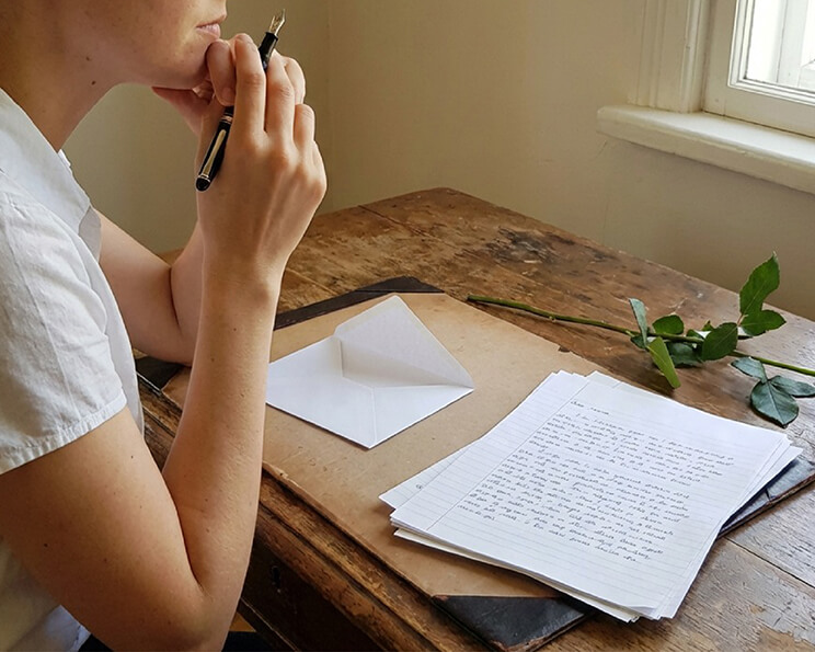 Say the things you don’t always express by writing a letter.