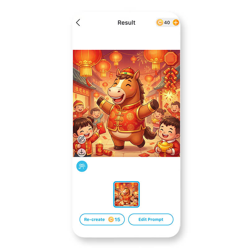 Generates unique Chinese New Year photos in seconds with AI.