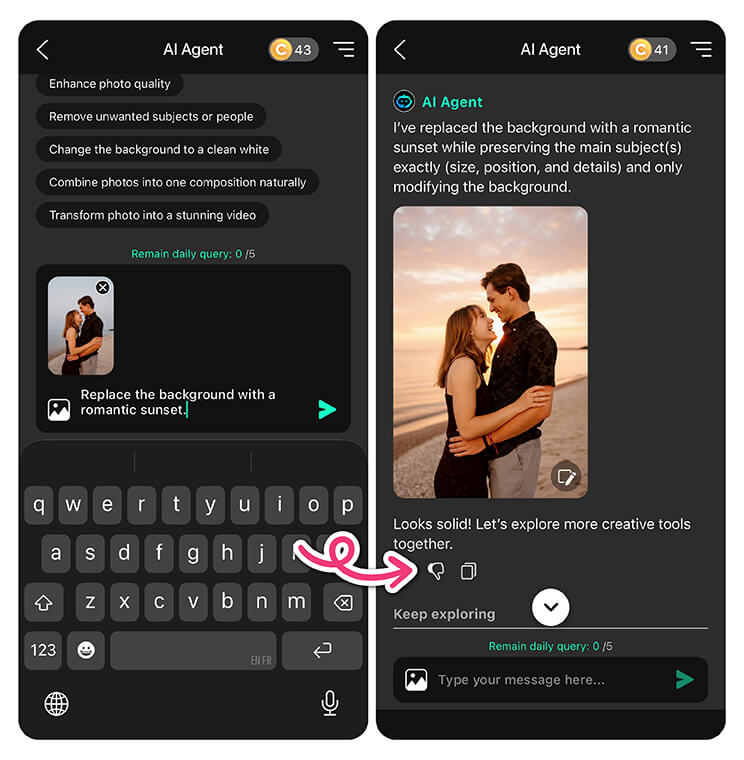 Photo editing is a great idea if you love documenting your relationship.