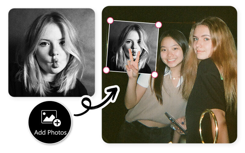 how do you photoshop someone into a picture