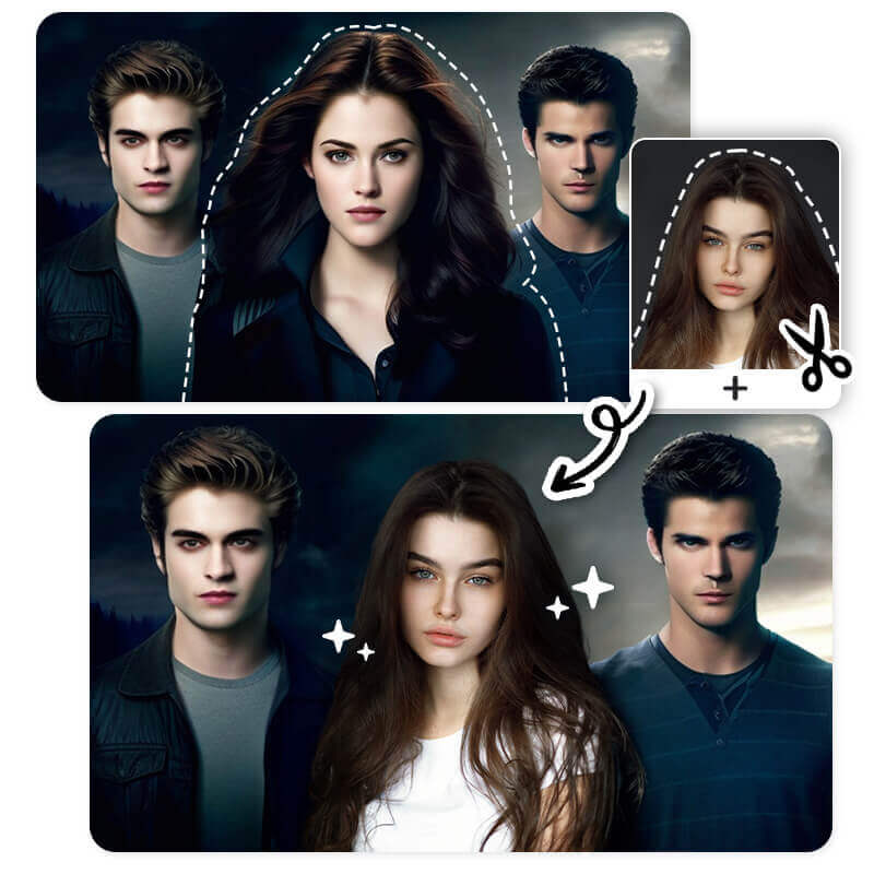 How can I photoshop myself into a picture