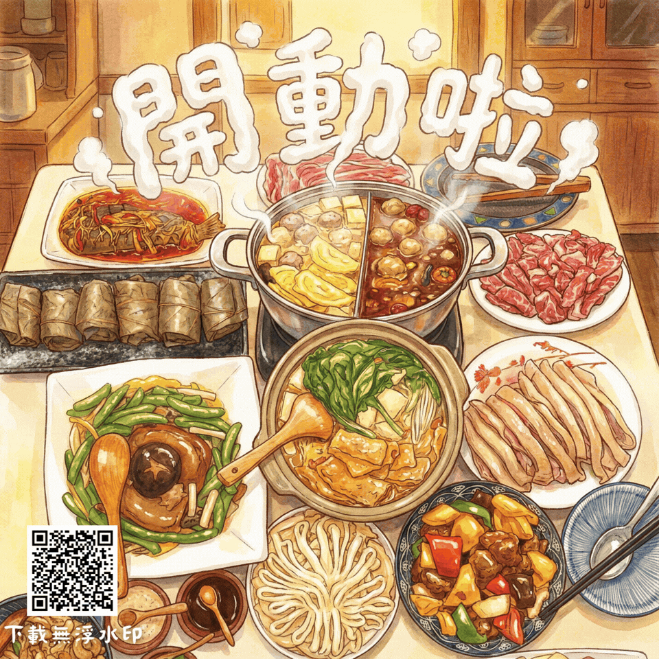 秀出你的創意年夜飯 2026過年圖案,馬年圖案,馬年祝福圖,馬年賀卡