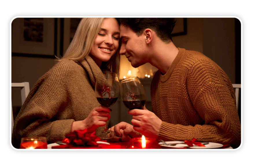 Valentine's Day Photo Idea: Romantic Dinner