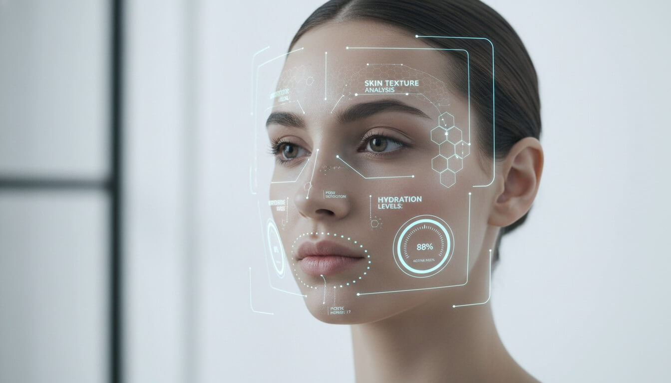 AI Skin Analysis in action