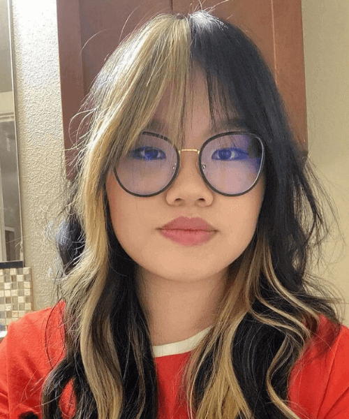 wispy bangs for round face