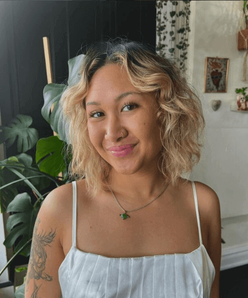 Wavy Bob for round face