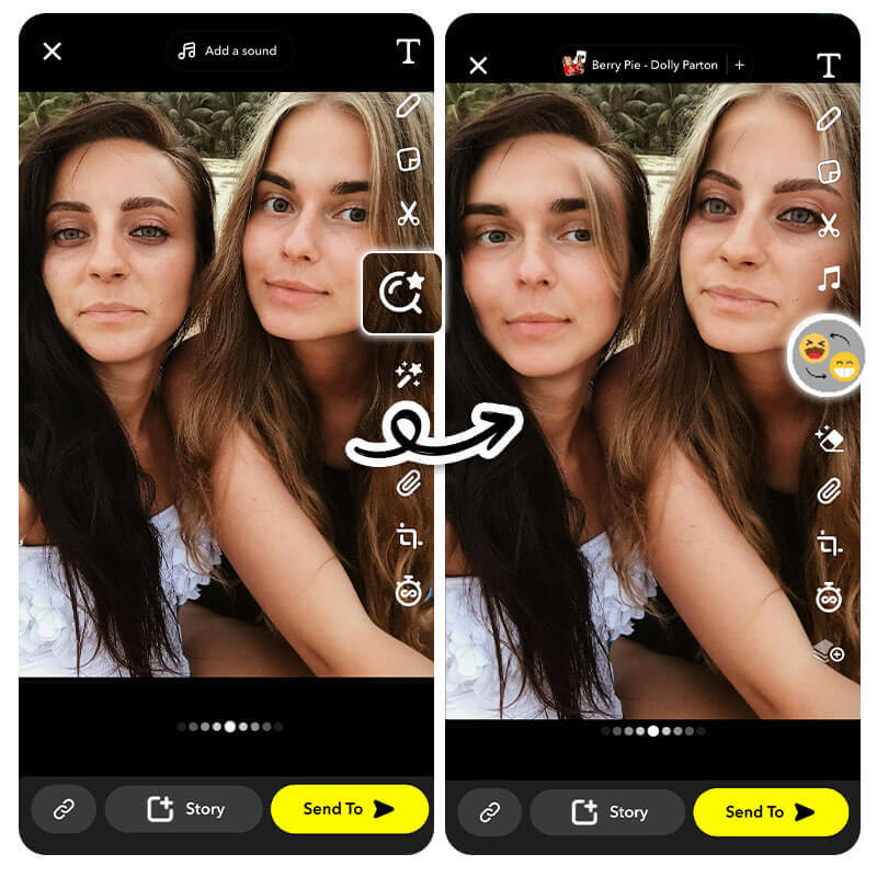 Snapchat's technology is a bit lacking when it comes to face swap. Snapchat face swap with photo often produces unnatural results.