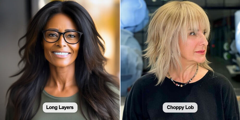 Long layers and choppy lob examples