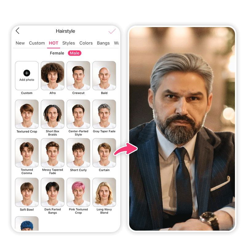Use AI Hairstyle to Try On Men’s Haircuts