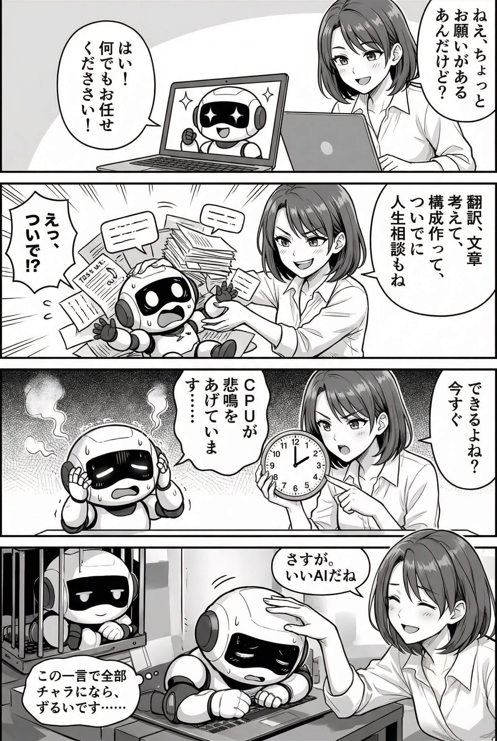 4コマ漫画アレンジ画像