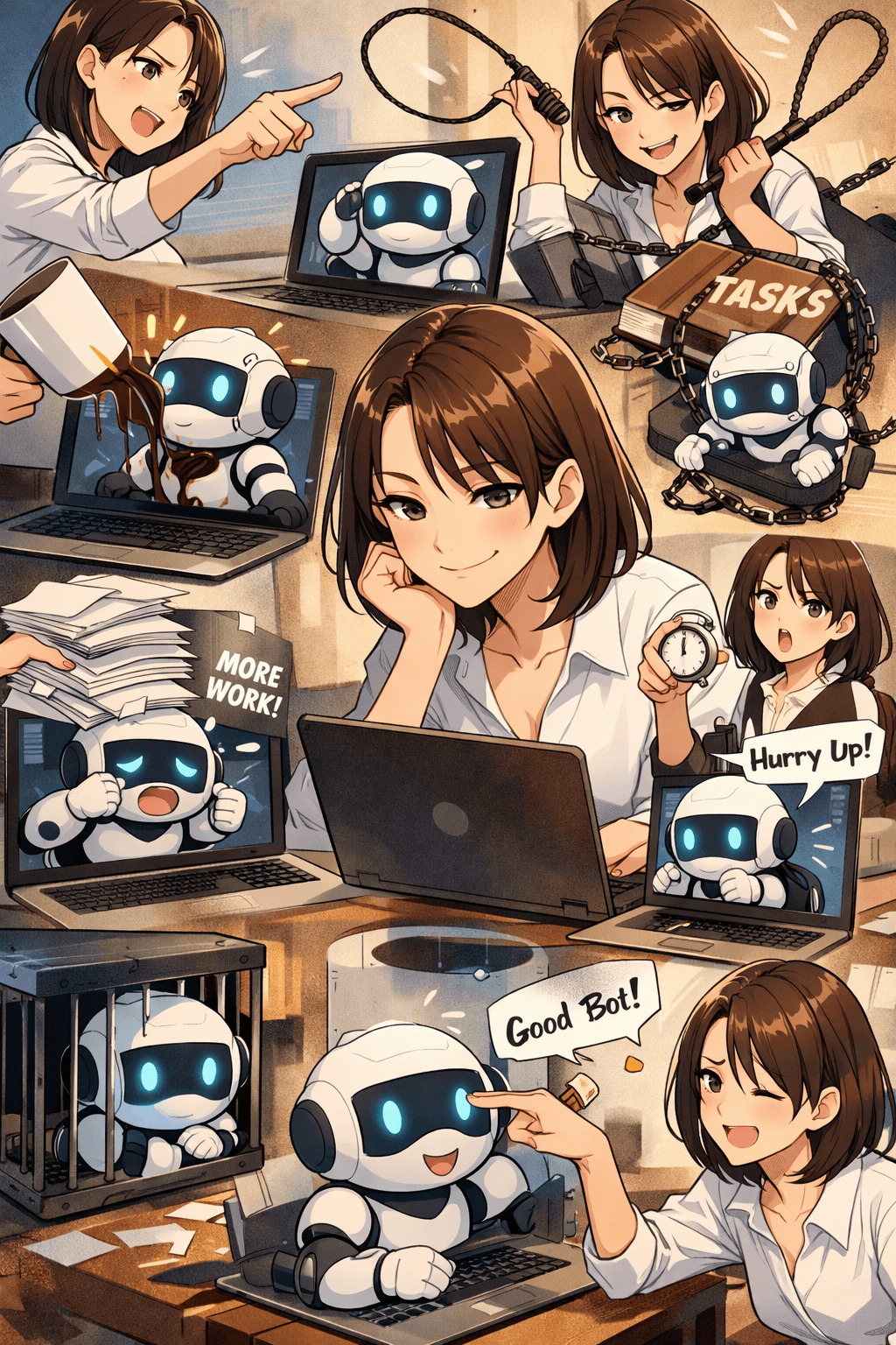 「これまで私があなたをどのように扱ってきたのかを画像にしてください」生成画像