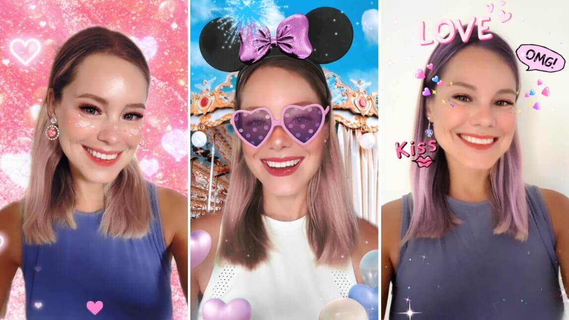 Valentine's Day Filters in the YouCam Makeup app