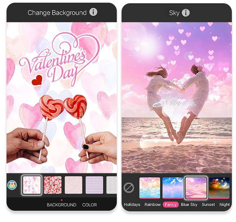 Entdecke verschiedene Valentingstag Bilder mit YouCam Perfect.