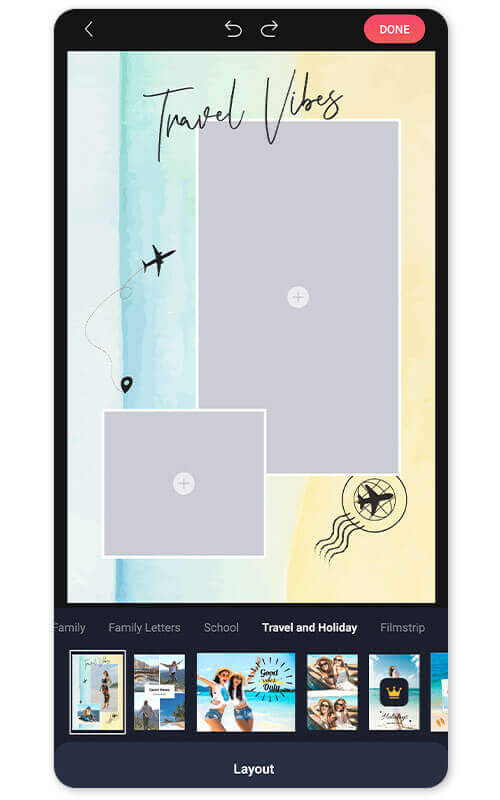 Phototastic Collage Maker App Interface