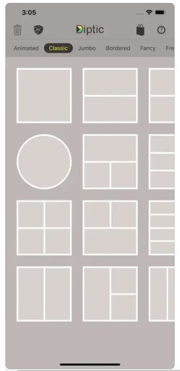 Diptic App Interface